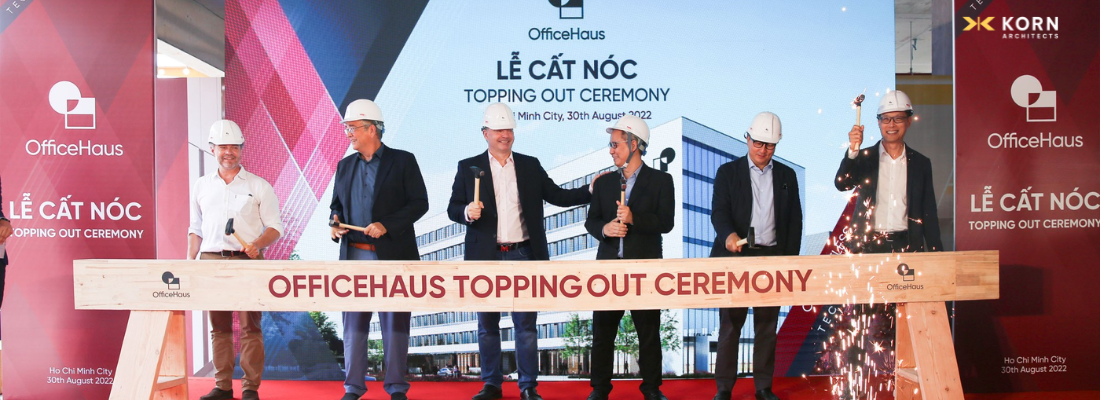 OfficeHaus Holds Topping Out Ceremony As It Gets Ready For Opening